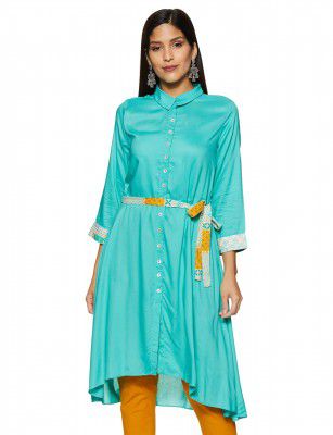 global desi Women's Rayon Kurta