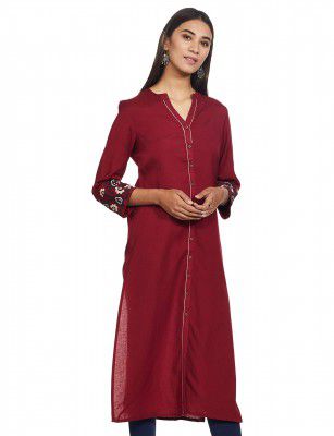global desi Women's Rayon Regular Kurta