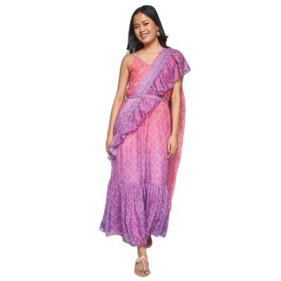 global desi womens Stitched Saree