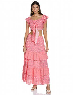 GLOBAL DESI Women's Viscose Suit (FW21GB1112PRY_Pink