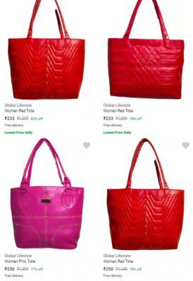 Global Lifestyle Womens Tote Starts ₹233 | Upto 83% Off