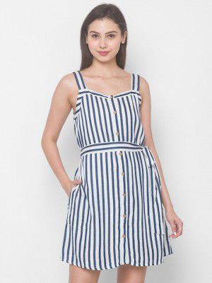 Globus Blue Striped Dress