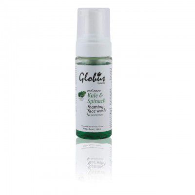 Globus Naturals Kale & Spinach Foaming Cleanser 150 ml|Enriched