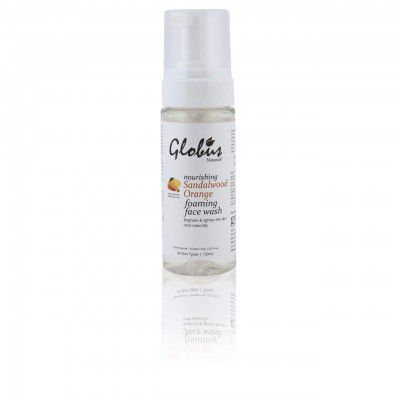 Globus Naturals Nourishing Sandalwood & Orange Foaming Face wash 150 ml|Enriched with Saffron & Milk | Fairness Cleanser |100% Natural | Paraben Free | SLS Free | All Skin Types : Amazon.in: B