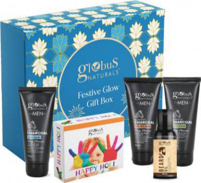 Globus Naturals Pre & Post Holi Ritual Ayurvedic skin care Gift Box for Men  (4 Items in the set)