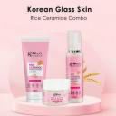 Globus Naturals Rice Ceramide Combo For Korean Glass Face Wash, Face Scrub, Face Toner  (3 Items in the set)...
