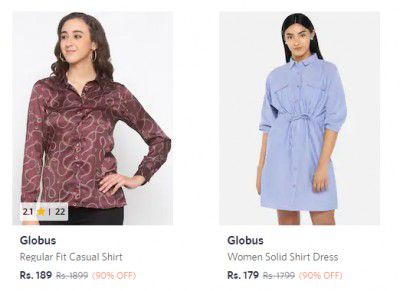 Globus Women Clothing Upto 70% OFF