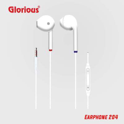 Glorious GL-204 3.5mm in-Ear Wired Earbuds/Earphones/Headphones with Remote & Micro Phone