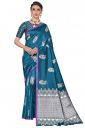 Glory Sarees Women's Banarasi Silk Saree with Blouse Piece (GS_Kara143_Parent)...