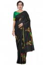 Glory Sarees Women’s Banarasi Silk Saree With Blouse Piece (Parrot101_Black)...