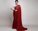 Glory Sarees Women’s Georgette Embroidery Saree (GLF721_Parent)