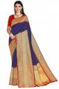 Glory Sarees Women’s Silk Blend Banarasi Saree With Blouse Piece (Bridal_Silk109_Parent)...
