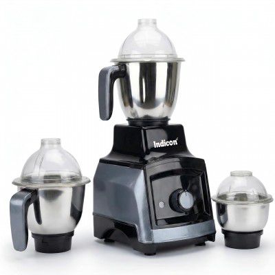 Gloster 1 HP 1000W Mixer Grinder | 3 Stainless Steel Jars | Powerful Motor | 3-Speed Control | Metalic Blue (Gloster Metalic Grey)