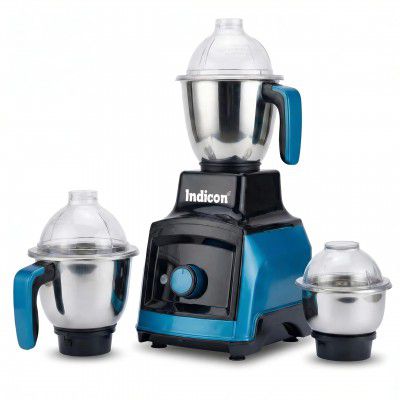 Gloster 1 HP 1000W Mixer Grinder | 3 Stainless Steel Jars | Powerful Motor | 3-Speed Control | Metalic Blue (Gloster Metalic Blue)