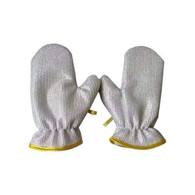 Gloves Magic wire Dish Washing Gloves, wire Cleaning Gloves, wire Hand Gloves for Kitchen Dishwashing and Pet Grooming