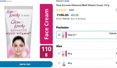 JioMart Loot: Glow & Lovely Advanced Multi Vitamin Cream - 110 g