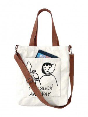 Glowic Figure Graphic Tote Bag(WBAG-13)