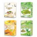 glowious Combo Pack of 4 (Sandalwood, Ubtan, Brahmi & Aloe Vera Powder) 200gms (50gX4)...