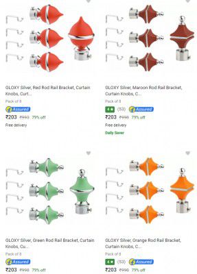 Gloxy Curtain Accessories Upto 80% Off | Starts ₹124