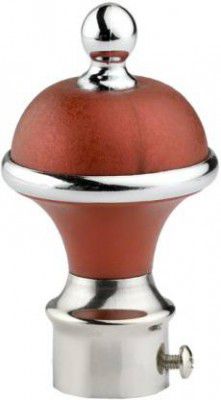 GLOXY Silver, Maroon Rod Rail Bracket, Curtain Knobs, Curtain Hooks, Curtain Rods Metal  (Pack of 1)
