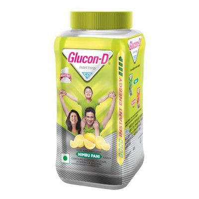 Glucon-D Nimbu Pani Glucose Powder(400G, Jar)