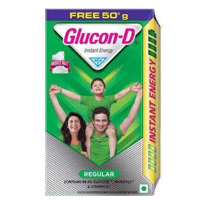 Glucon-D Regular Glucose Powder(450g+ 50g, Refill)