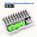 GLUN 32 in 1 Interchangeable Multipurpose Mini Screwdriver Set Magnetic Slot Wrench Bits Repair Tools Kit Set Combination Screwdriver Set...