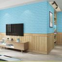 GLUN® 3D Turquoise Brick Wallpaper for Wall PE Foam Wall Stickers Self Adhesive DIY Wall Decor 70 x 77cm Pack of 1...