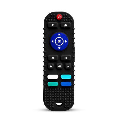 GLUN® BPA Free Silicone Remote Shape Teether For Growing Babies