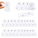 GLUN® Electric Switch Board Socket Cover Guard with 2 Removal Pin, Pack of 26 (4 Piece 16 Amp & 20 Piece 5Amp) for Child Proofing Socket Plug Protector for Baby Safety...