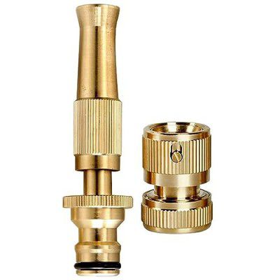 GLUN® Garden Hose Spray Metal Nozzle Garden Spray Use in Car Wash Changeable Water Pressure