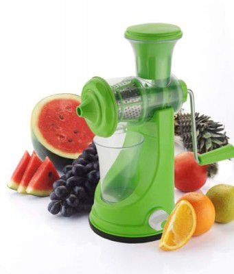 GLUN Manual Juicer for Fruits & Vegetables - BPA-Free | Come with Steel Handle & Vacuum Lock