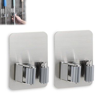 GLUN® Mop or Broom Holder, Pack of 2