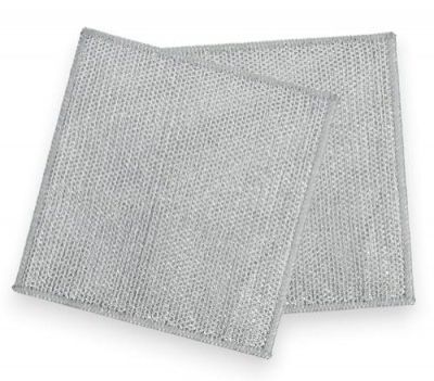 GLUN® Non-Scratch Wire Dish Cleaning Towel, 8x8 Inch Multipurpose Wire Dishwashing Rags for Wet and Dry Use, Scrubs & Cleans for Dishes, Stove Top and Tiles (Pack of 2)