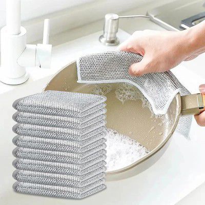 GLUN® Non-Scratch Wire Dish Cleaning Towel Pack of 40