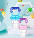 GLUN Soft Silicone Baby Feeder, Food & Fruit Feeder for 3 to 12 Months, 2 Piece BPA Free Anti Choking Fruit Pacifier, Teether for Infant...