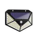 GLUN® Solar, Rechargeable 100 LED’s Light, PIR Motion Sensor Outdoor Wall Light, Waterproof Energy Saving Uses in Garden, Street, Yard, Path, Home Security and etc Pack of 1...
