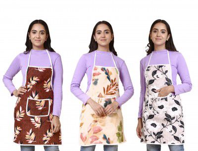 GLUN® Unisex Kitchen Printed Waterproof Piping Apron