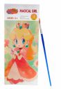 GLUN® Watercolour Painting Notepad for Kids 12 Different Pages, Water Painting Book with Water Colour with Painting Brush, Different Theme (Magical Girl)...