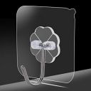 GLUN® Waterproof Stick on Adhesive Stronger Plastic Wall Hooks Hangers for Hanging Robe, Coat, Towel, Keys, Bags, Lights, Calendars, Max Load 15 kg, Translusent (20)...