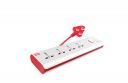 GM 3060 E-Book 4 + 1 Power Strip Master Switch Indicator Safety Shutter & 4 international sockets...