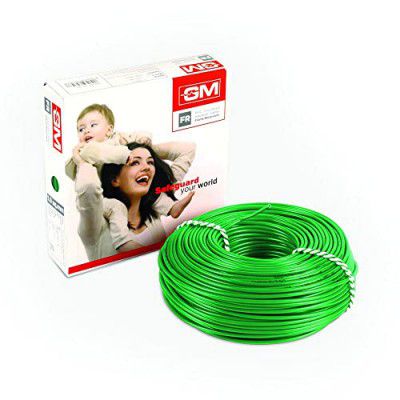 GM Flame Retardant Wire - 1 Sq mm (90m, Green)