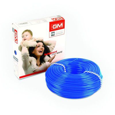 GM Flame Retardant Wire - 4 Sq mm (90m, Blue)