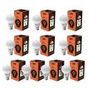 GM GLO - 9 Watt LED Bulb - B22 100 Lumens Per Watt - 6500K White - Cool Day Light (Pack of 10)...