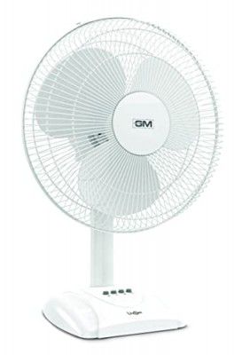 GM Livo Plus 400 mm NS Table Fan (White)