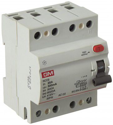 GM RCCB 25A FOUR POLE (300 mA)