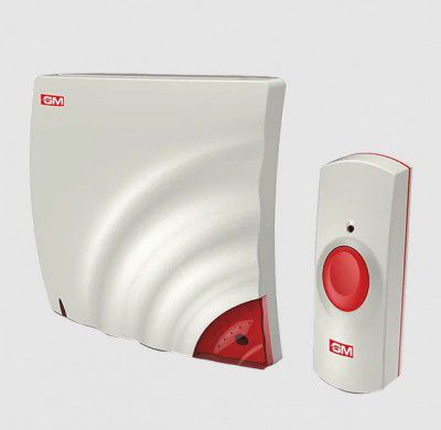GM Wave Door Bell (Wireless, 4061, White/Red)