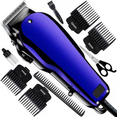 GMIE C Waterproof Corded Beard Mustache Trimmer Hair Clipper (0.5mm to 12mm Range) Fully Waterproof Trimmer 0 min Runtime 4 Length Settings  (Multicolor)