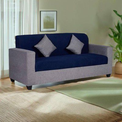 gnanitha Fabric 2 Seater Sofa  (Finish Color - GREY AND BLUE, Pre-assembled)