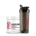GNC Creatine Monohydrate (250gms) With Black Shaker (750ml) | Boosts Athletic Performance | Fuels Skeletal Muscles | Supports Intense Workout | Promotes Cellular Hydration | BPA-Free Plastic Shaker| F...